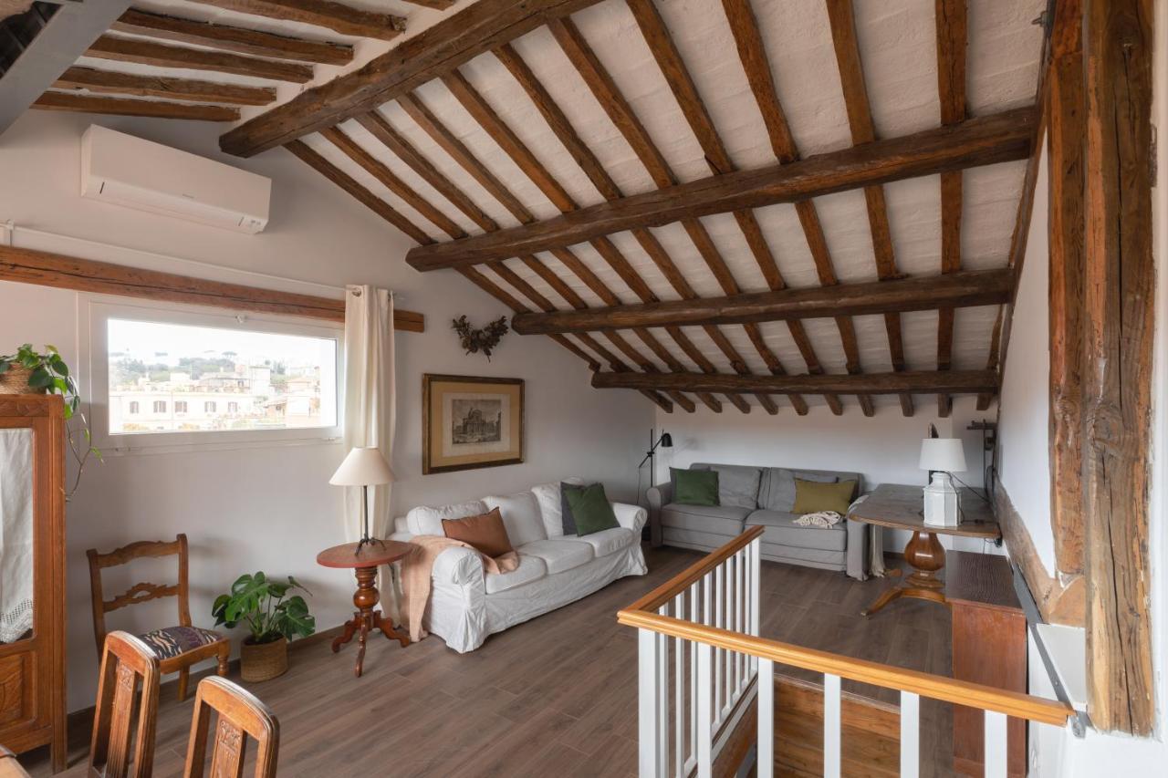 Amazing Penthouse With Terrace And Rooftop In Trastevere Rome Extérieur photo