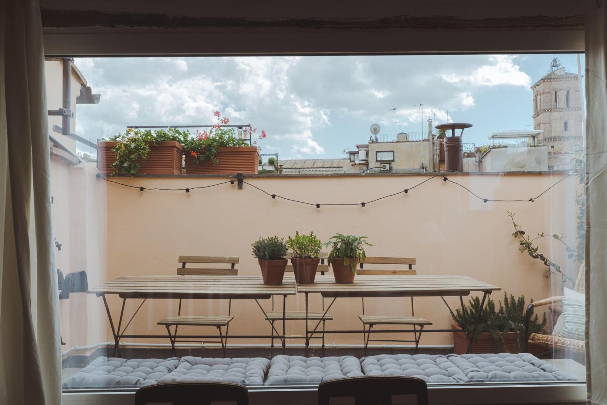 Amazing Penthouse With Terrace And Rooftop In Trastevere Rome Extérieur photo