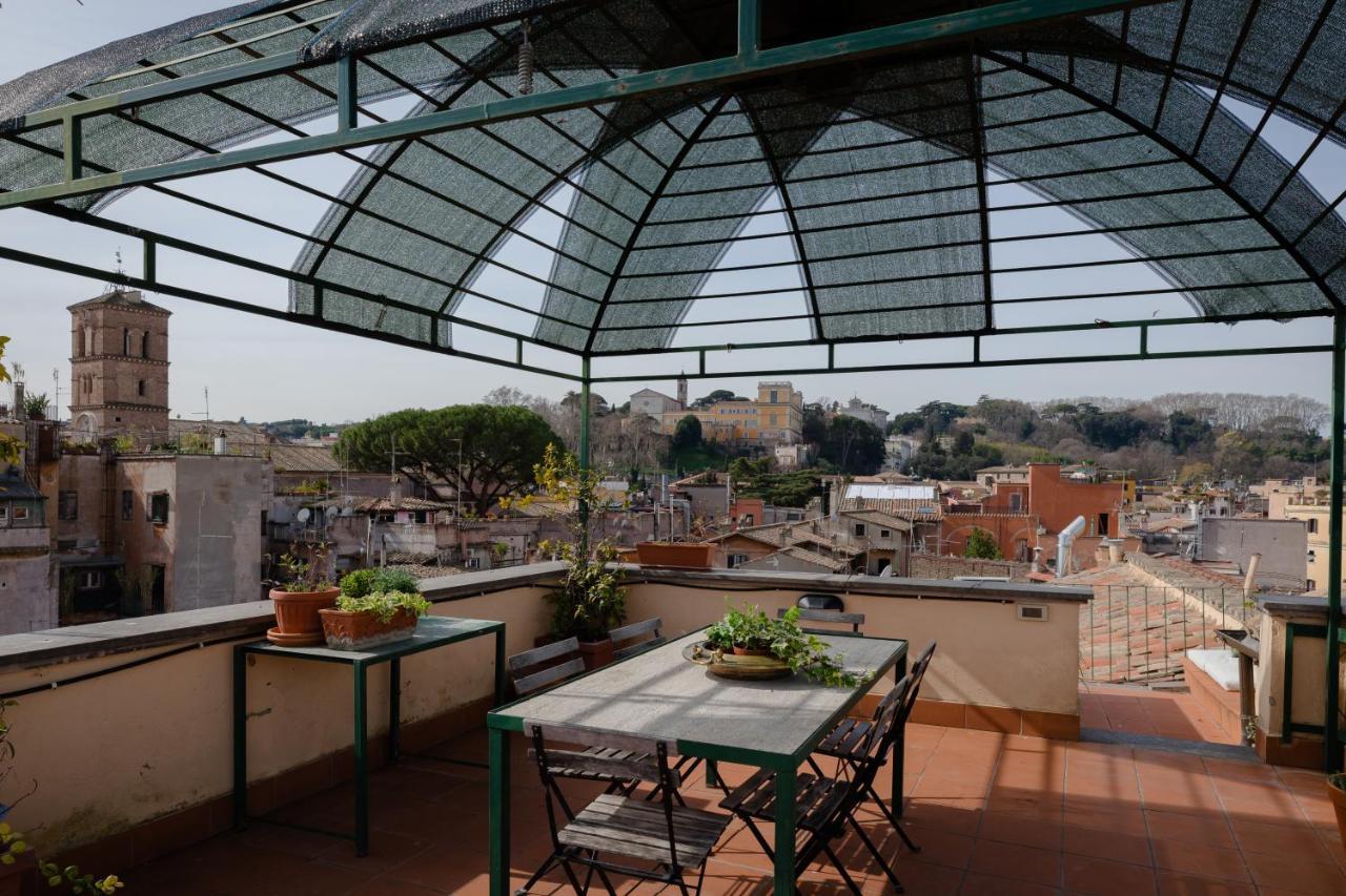 Amazing Penthouse With Terrace And Rooftop In Trastevere Rome Extérieur photo